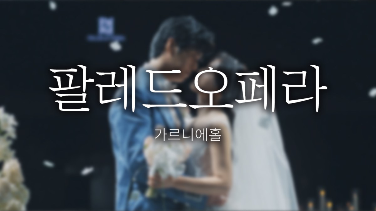 팔레드오페라 | 가르니에홀 | 스탠다드 | 실장촬영 | 필름룩